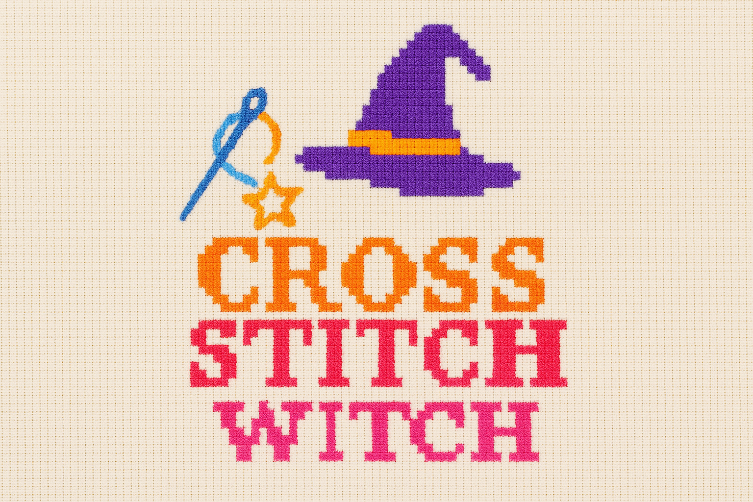 Cross Stitch Witch Logo